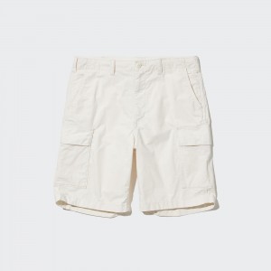 Uniqlo Cargo Shorts White | 417328-CTQ
